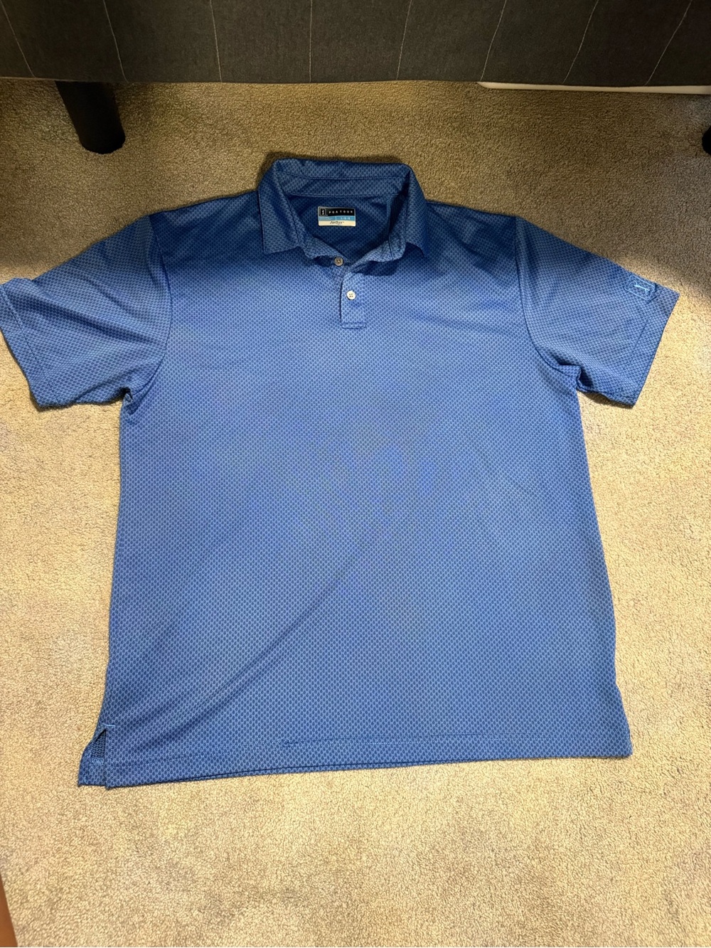 Blue Men's Golf Pgatour Airflux Polo Shirt